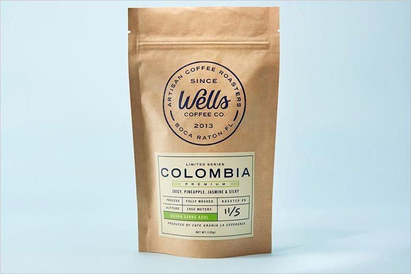 Wells 咖啡包装设计