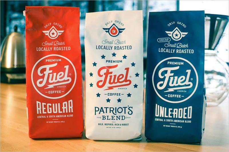 Fuel America Coffee 咖啡包装设计