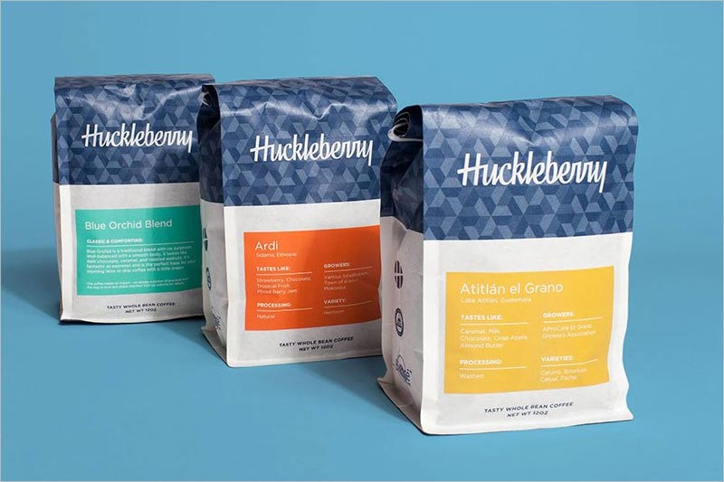 Huckleberry 咖啡包装设计