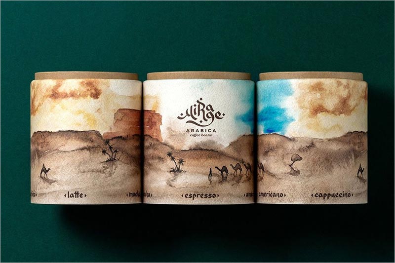 Mirage Arabica Coffee Beans 咖啡包装设计
