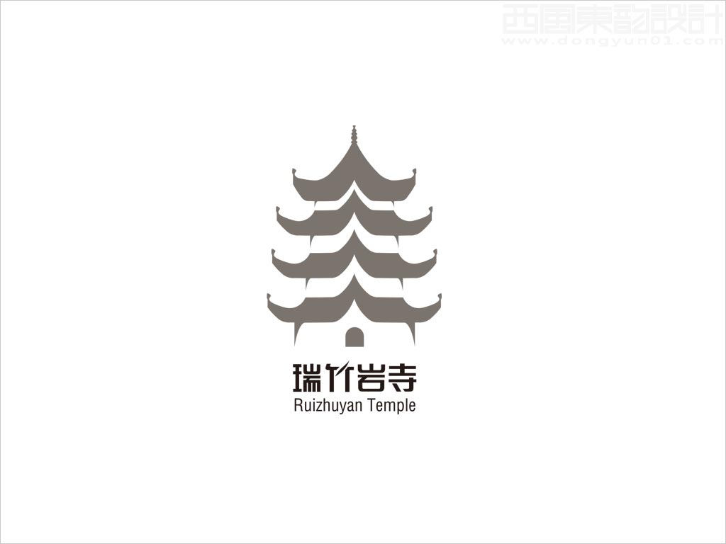 福建省瑞竹岩寺庙标志设计案例图片