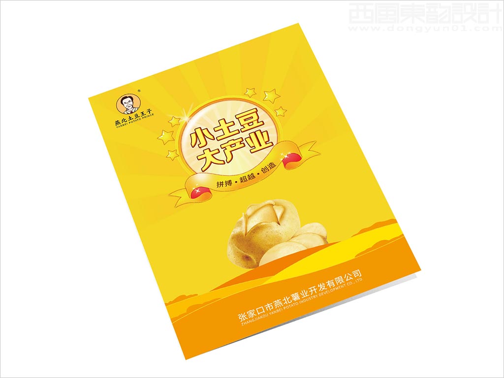 张家口市燕北薯业开发有限公司画册封套封面设计