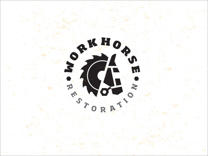 Work Horse Logo设计