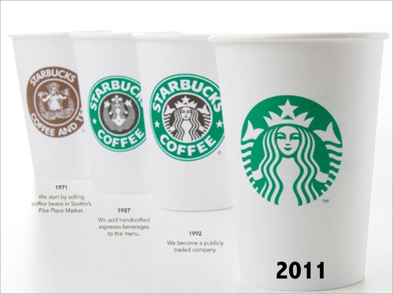 星巴克星巴克咖啡logo设计演变过程