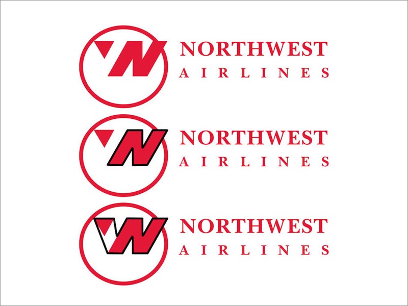 美国西北航空公司logo设计