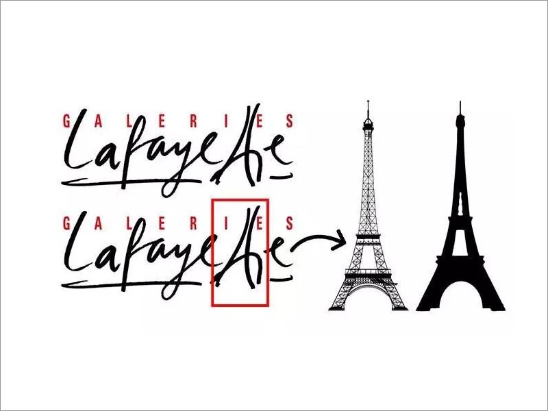 巴黎拉法叶百货公司（Galeries Lafayette）logo设计