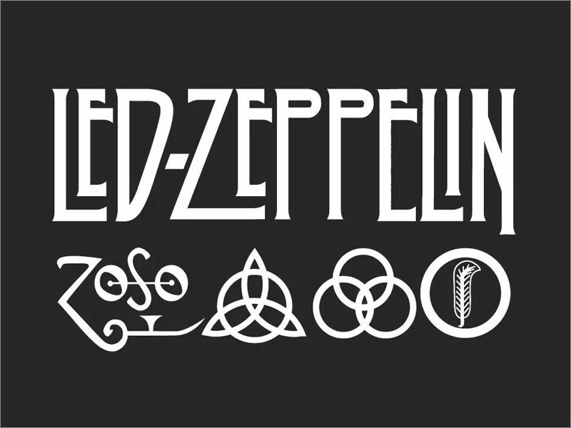 Led Zeppelin 摇滚乐队logo设计