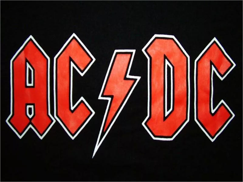 AC / DC 摇滚乐队logo设计