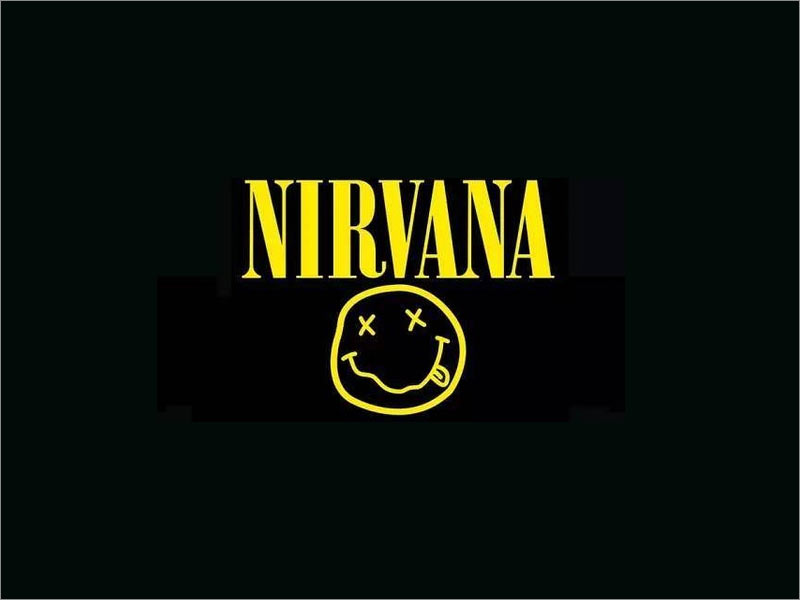 Nirvana涅槃笑脸乐队logo设计