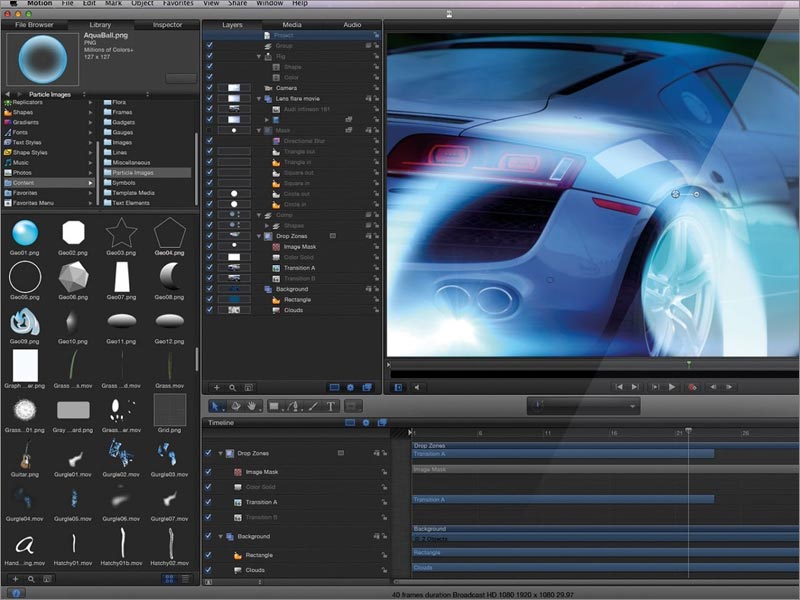 Apple Motion logo与vi设计软件