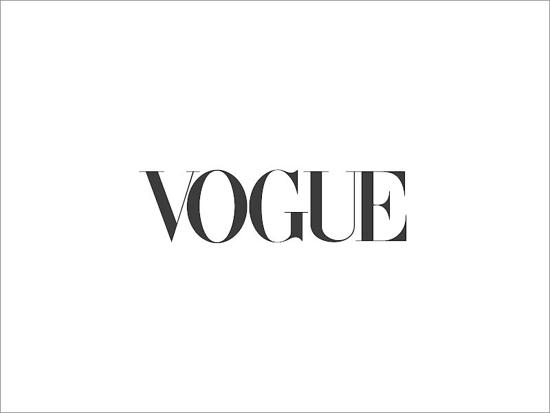 Vogue logo设计中的 - Didot字体