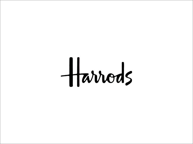 Harrods logo设计中的- 著名手写字体设计