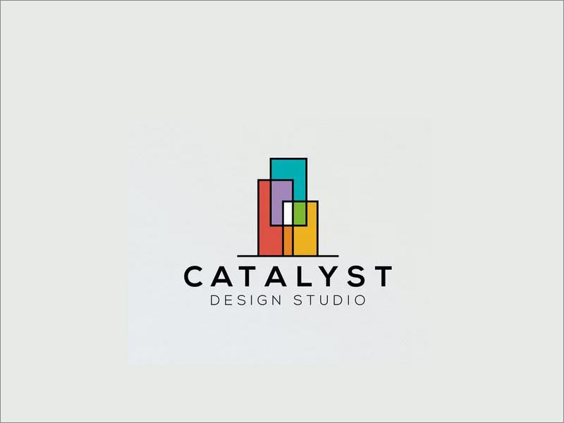 Catalyst Design Studio几何形logo设计案例