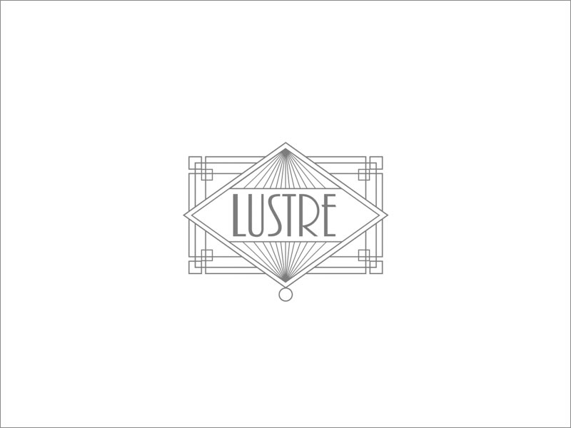 Lustre复古怀旧风格几何形logo设计