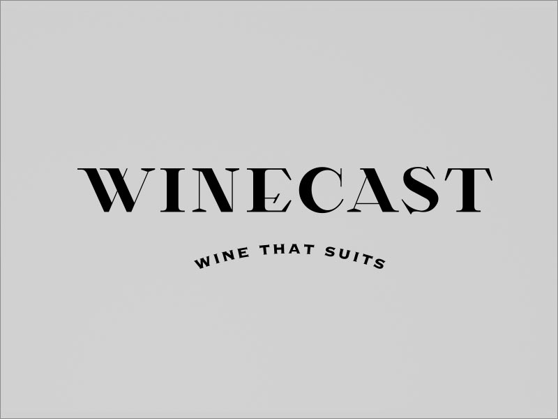 荷兰在线品酒品牌Winecast 字体设计