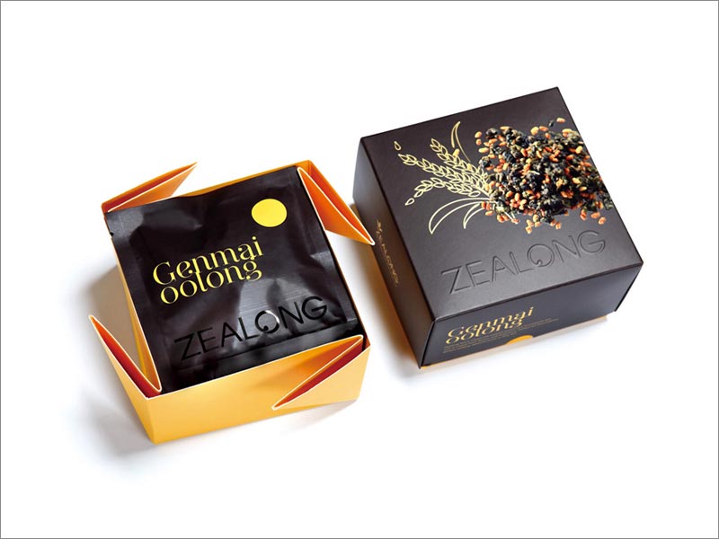 新西兰Zealong糙米调味茶包装盒设计