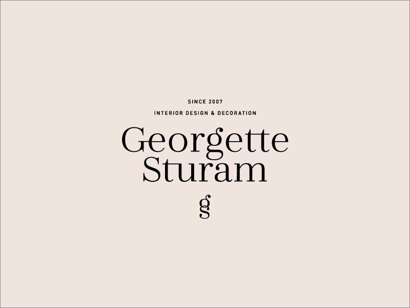 Georgette Sturam 室内环艺设计公司logo设计