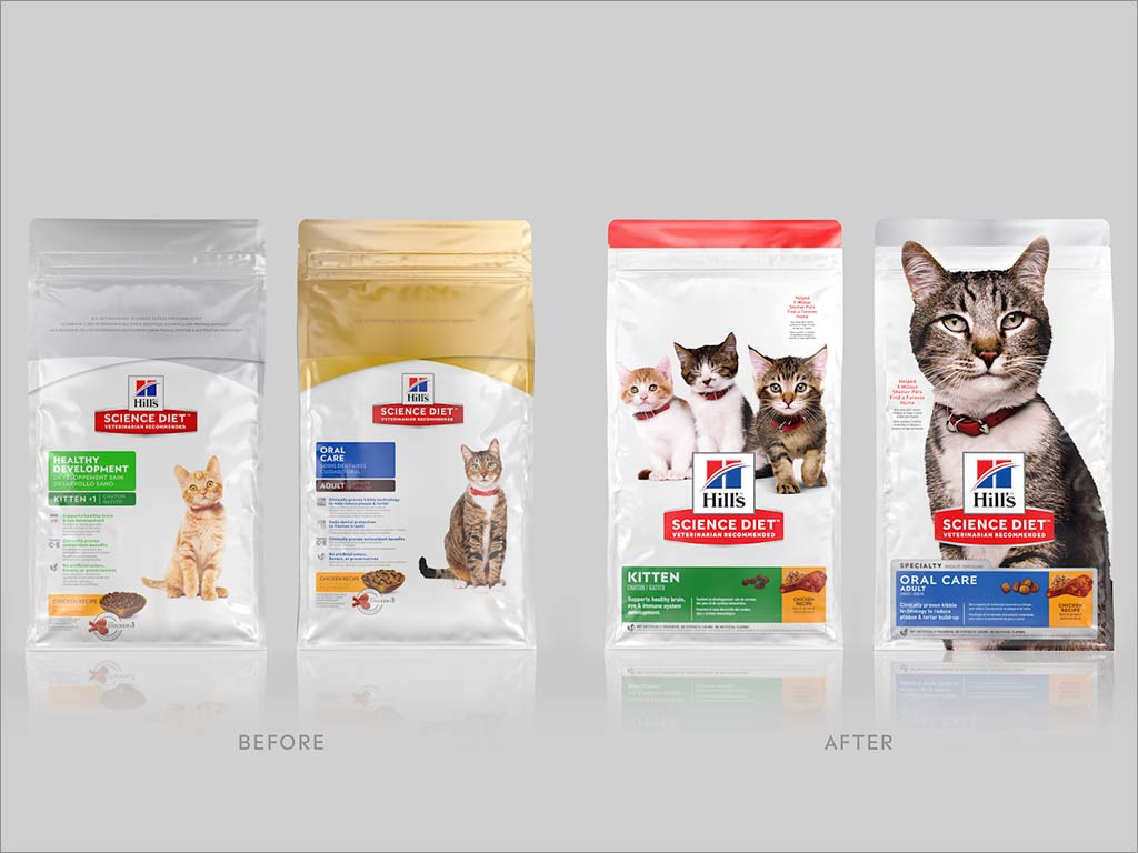 Hill's猫粮狗粮宠物食品包装袋设计