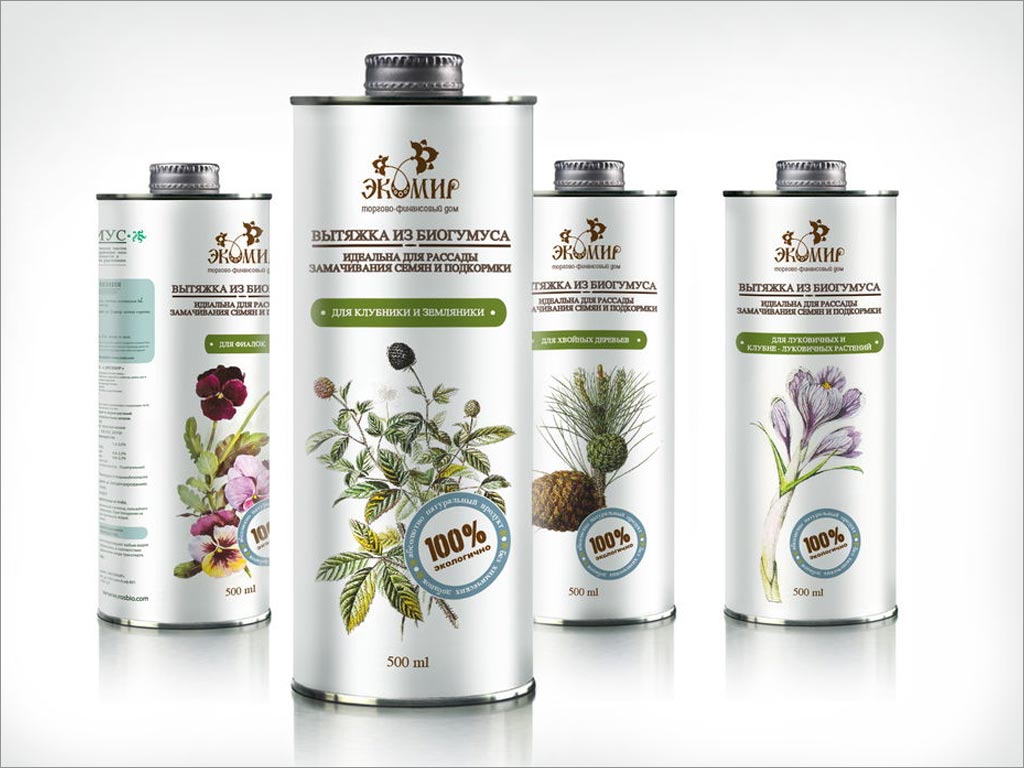 Eco World高价值花卉蔬果肥料包装设计案例