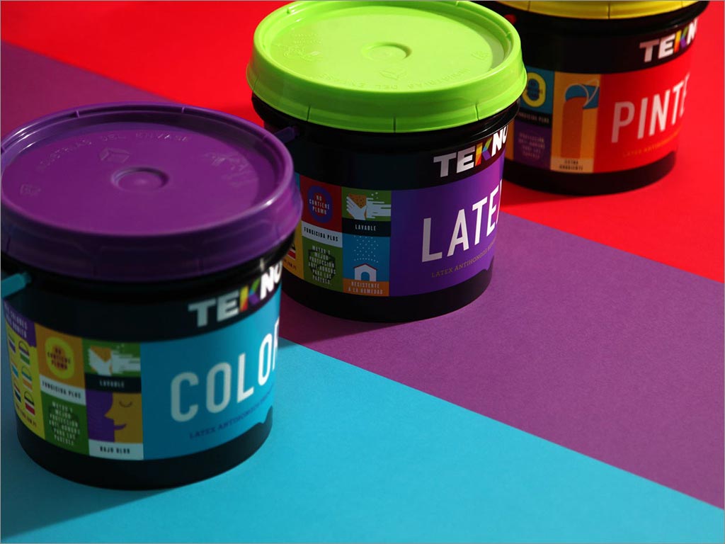 秘鲁泰诺Tekno油漆涂料包装设计