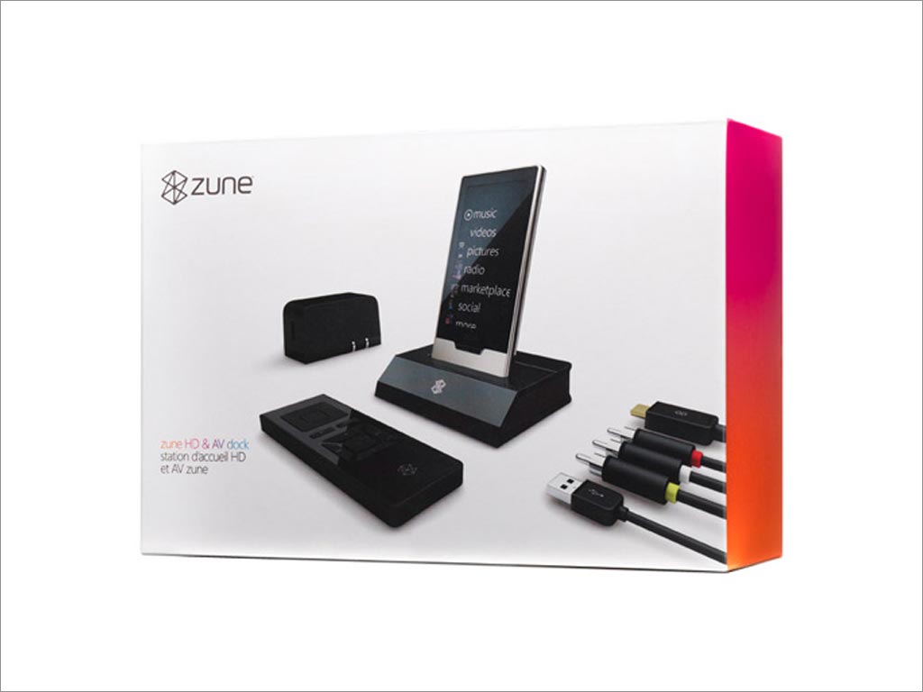 Zune电子产品包装设计