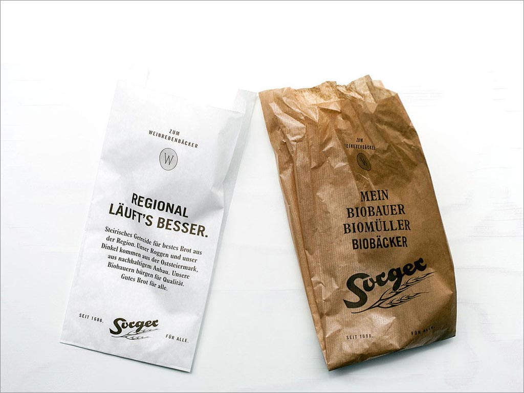 Sorger面包纸袋包装设计