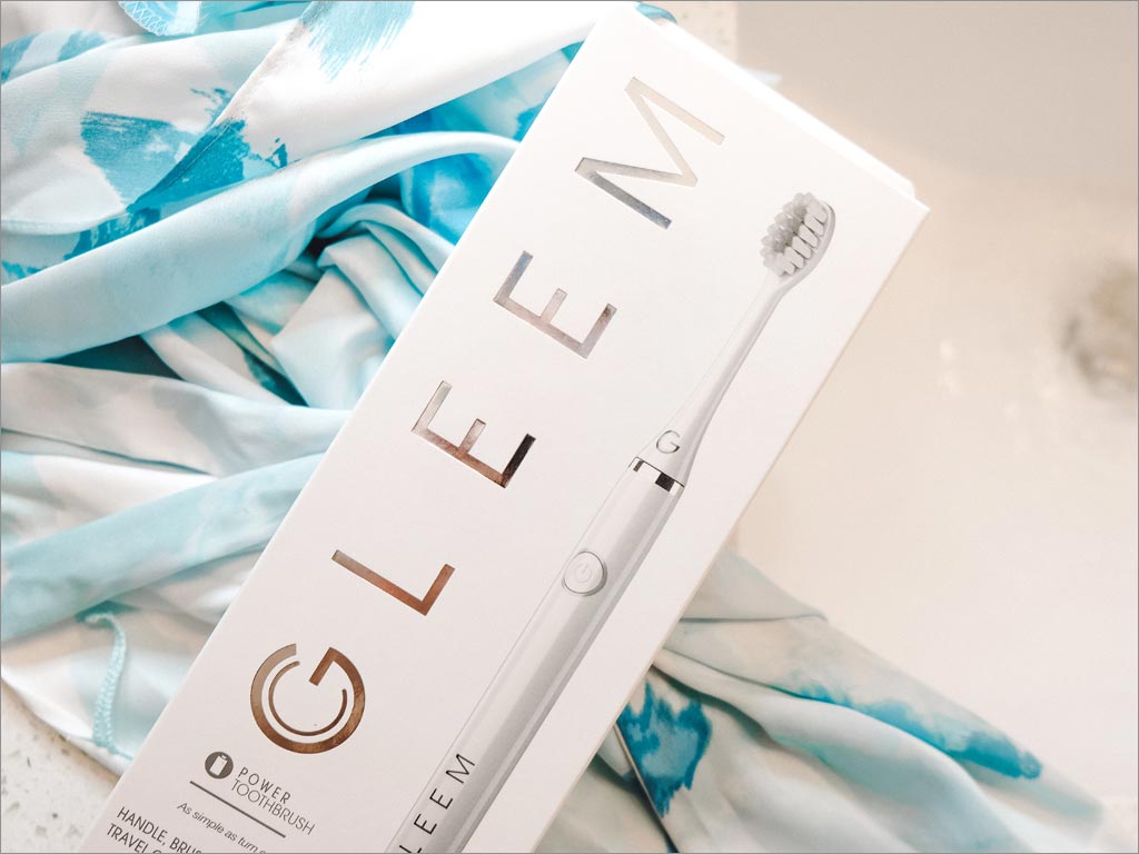宝洁旗下Gleem电动牙刷包装设计之白色款实物照片