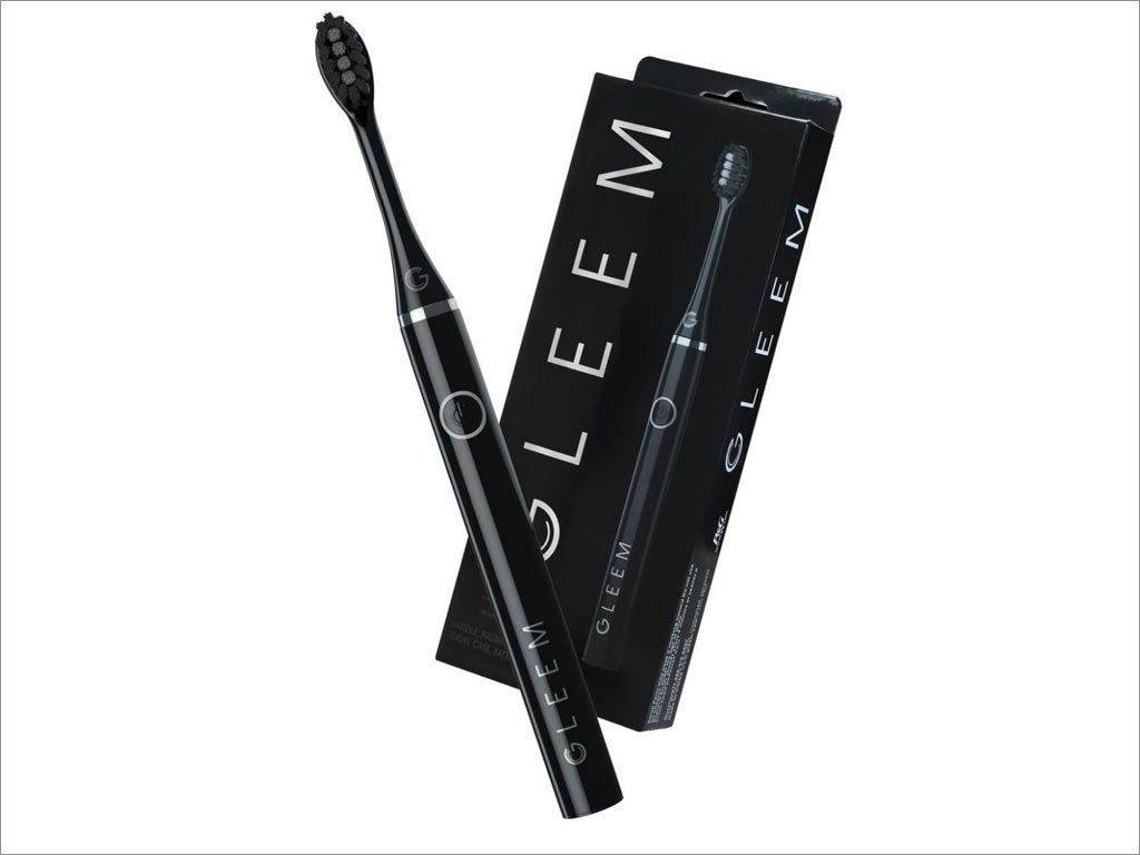 宝洁旗下Gleem电动牙刷包装设计之黑色款