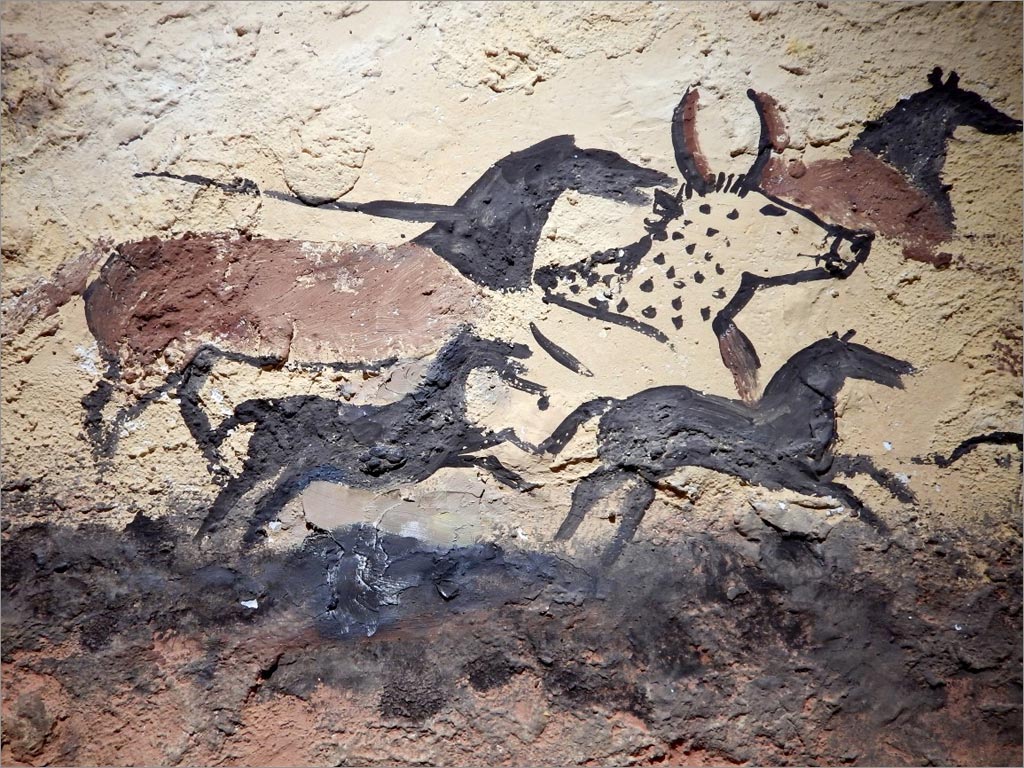 洞穴壁画38,000 BCE示例图片