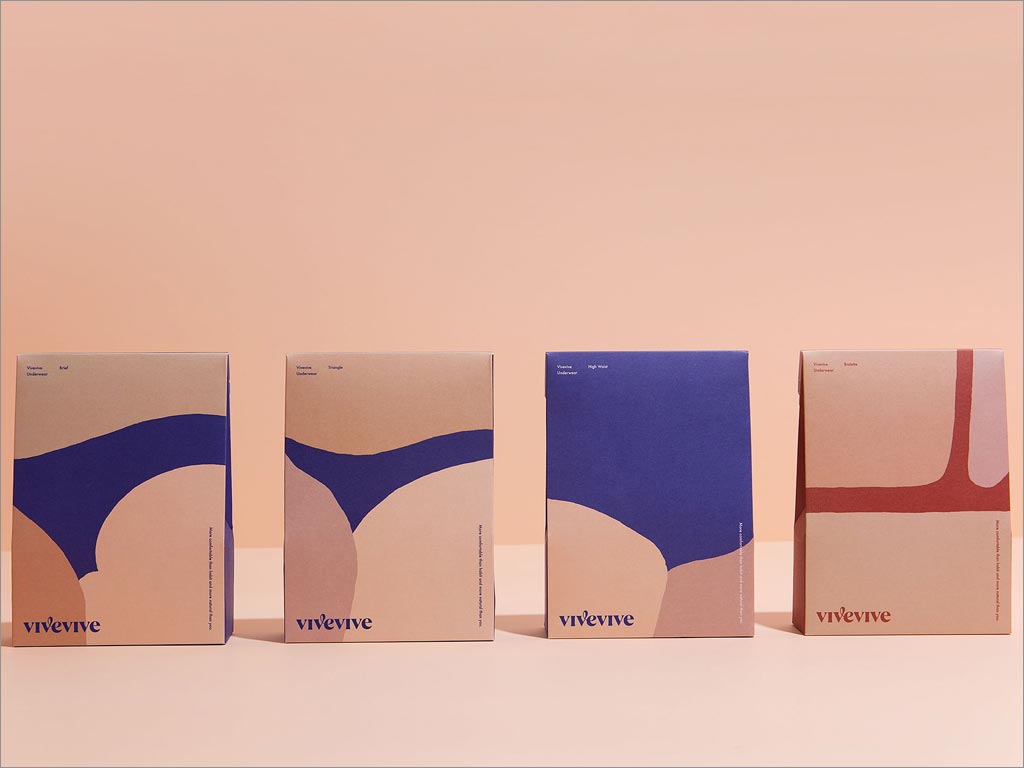 韩国Vivevive内衣包装盒设计