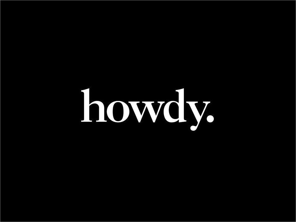 韩国Howdy男士生活馆店面logo设计