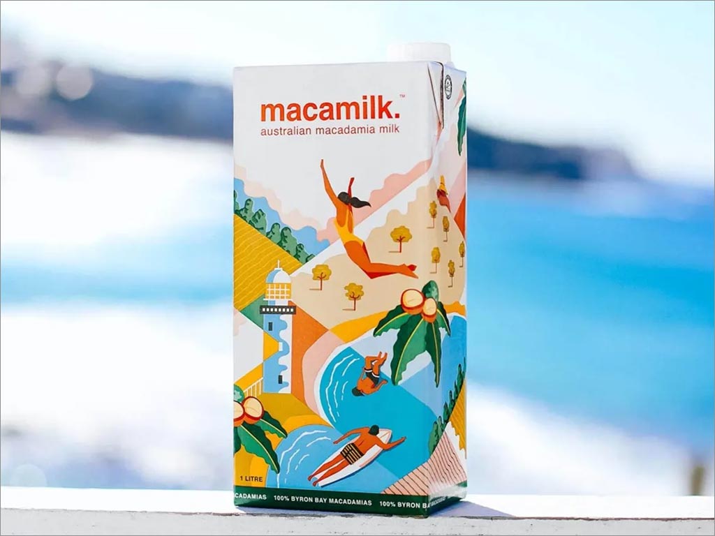 澳大利亚Macamilk坚果牛奶包装设计