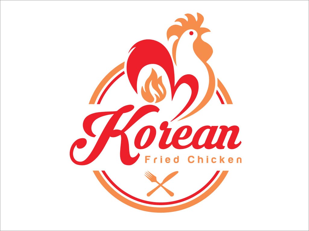 koiean 快餐厅logo设计