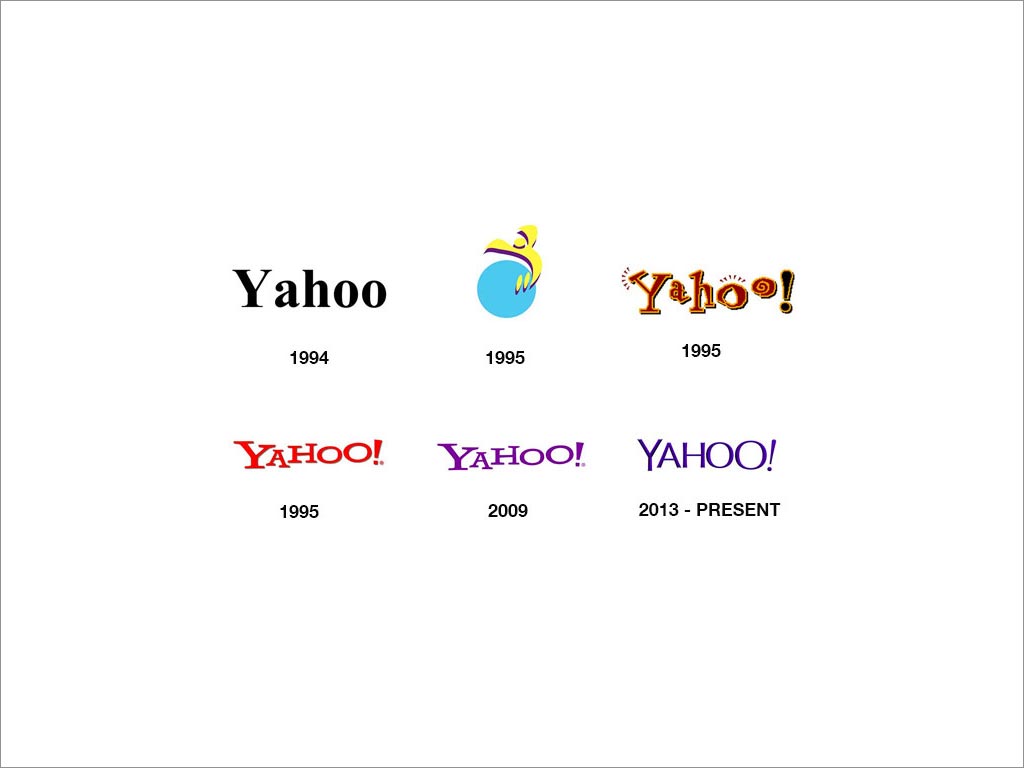 YAHOO logo设计及其演变过程
