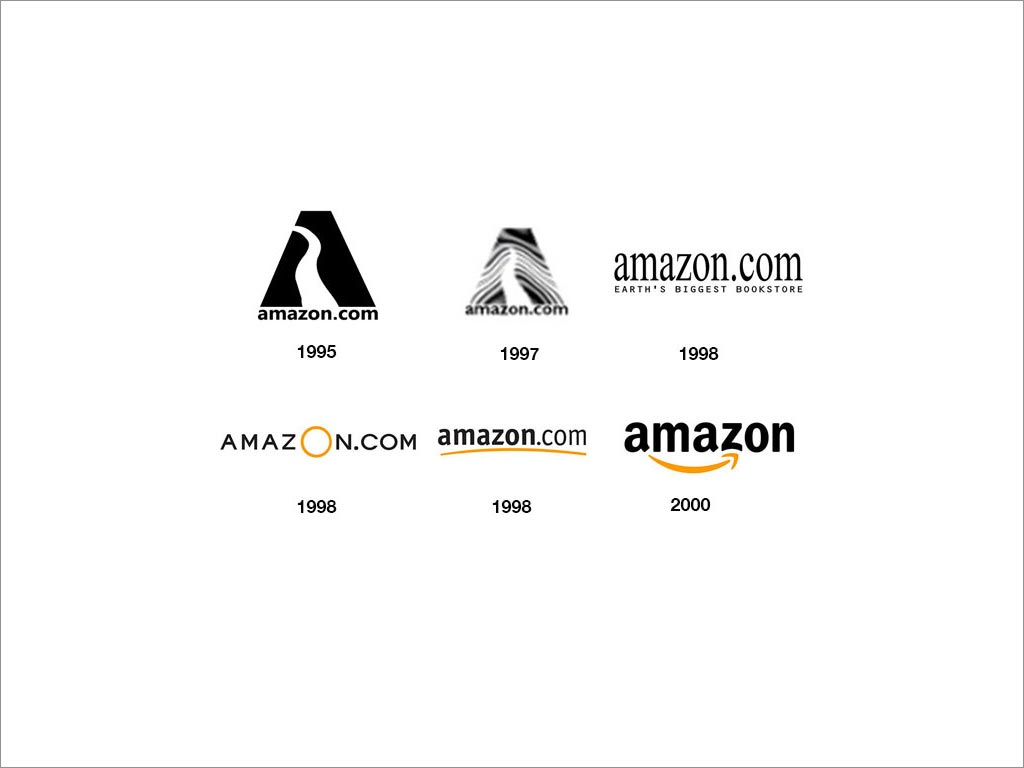 Amazon logo 设计演变过程