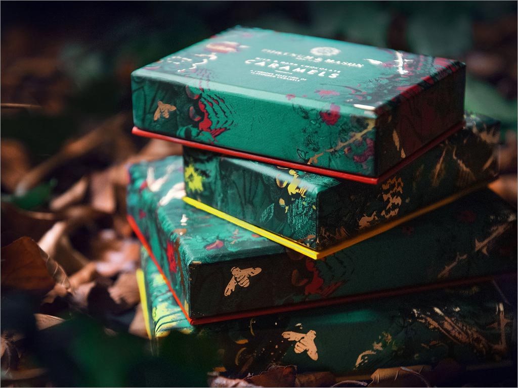 英国Fortnum＆Mason巧克力礼盒包装设计侧面