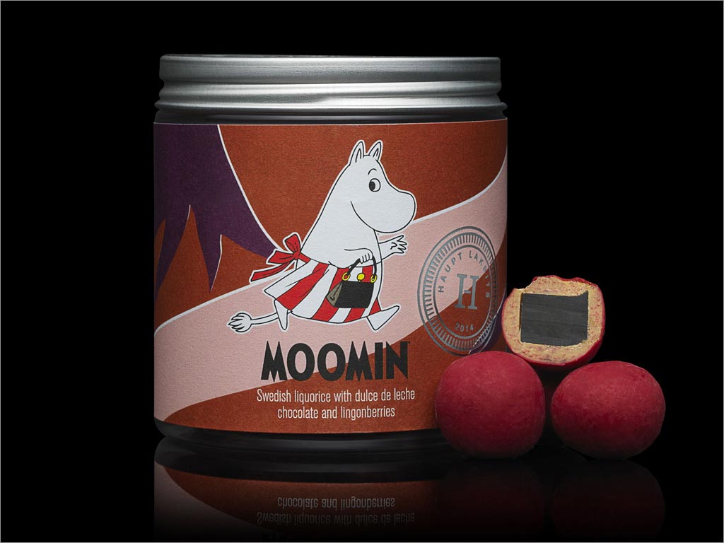 瑞典Moomin糖果纸罐包装设计咖啡色版