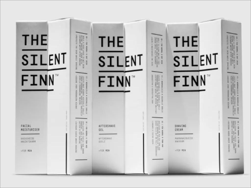 芬兰The Silent Finn男士护肤品包装盒设计
