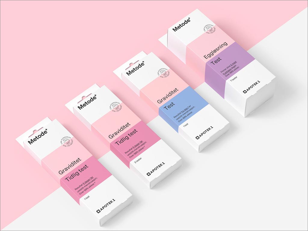 挪威Apotek1药品连锁店Metode品牌药品包装设计