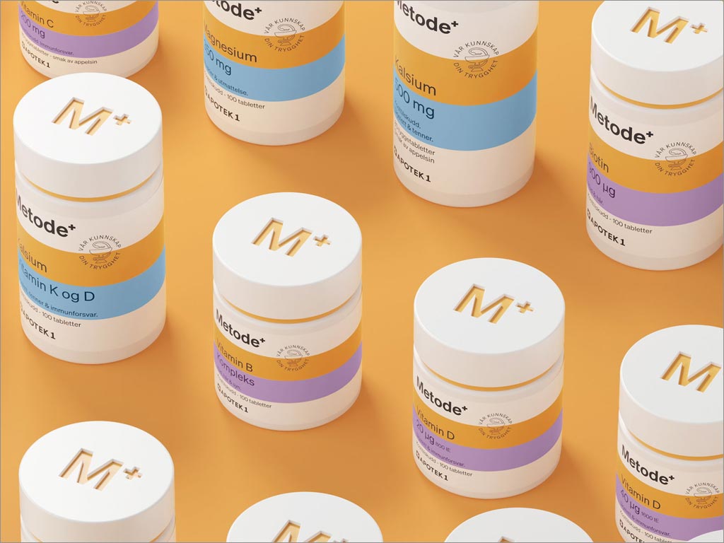 挪威Apotek1药品连锁店Metode品牌系列药品包装设计