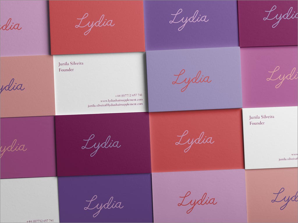 Lydia’s Love Locks护发素品牌名片设计