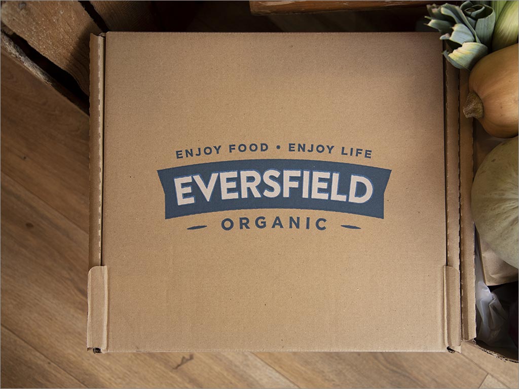 英国埃弗斯菲尔德有机食品外箱包装设计