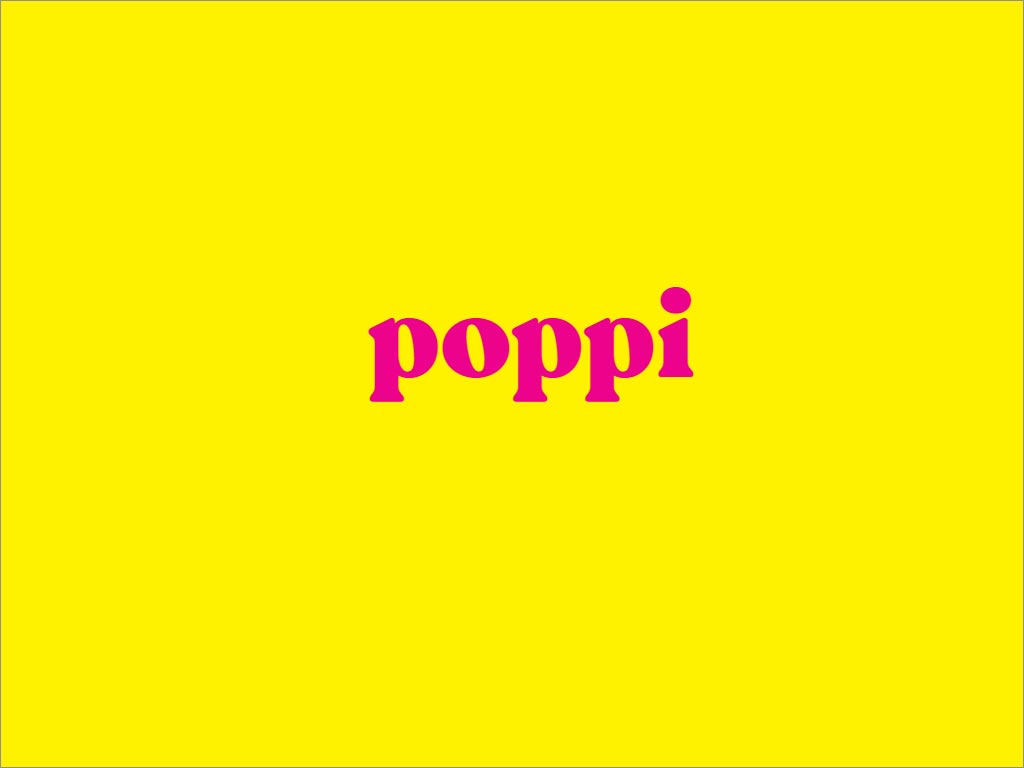 Poppi益生元苏打水饮料品牌logo设计