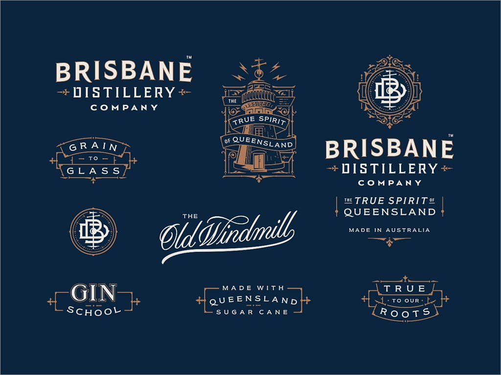 布里斯班酿酒厂酒包装设计之图标设计