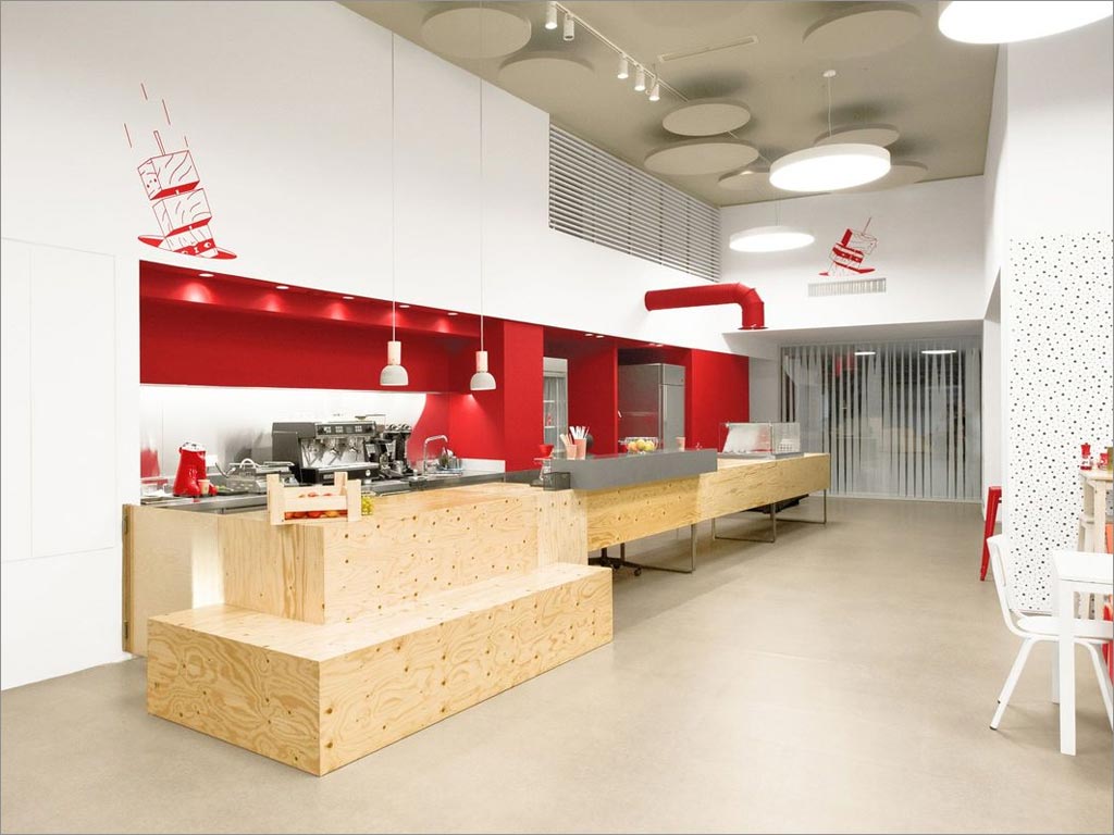 efood食品店面店铺形象设计之餐台设计