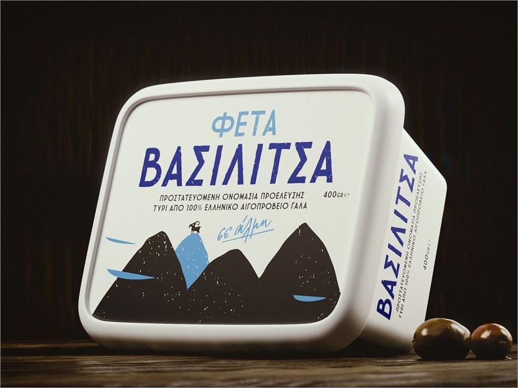 希腊Vasilitsa羊乳酪包装设计
