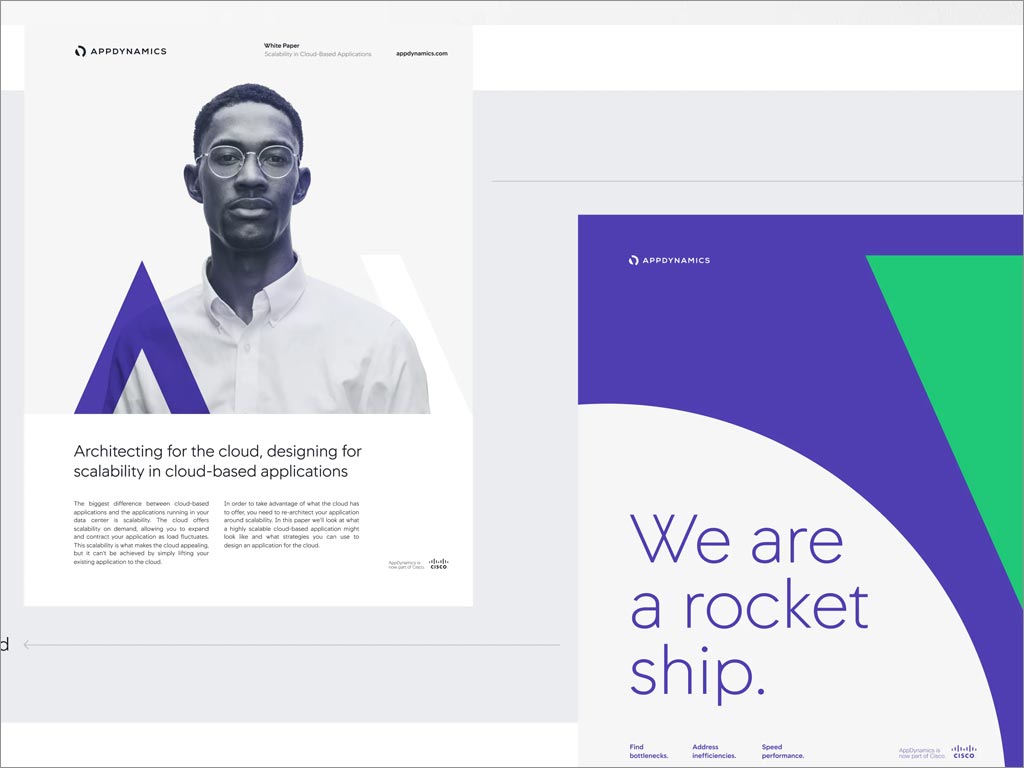 AppDynamics软件公司品牌形象vi设计之宣传彩页设计
