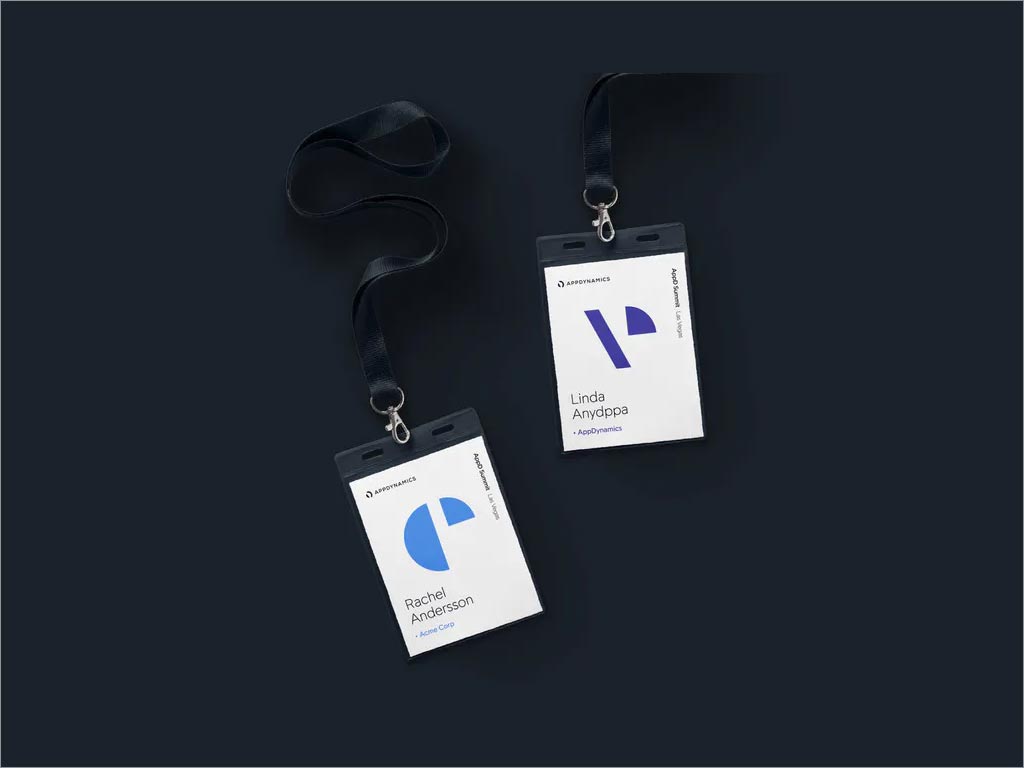 AppDynamics软件公司品牌形象vi设计之工牌设计