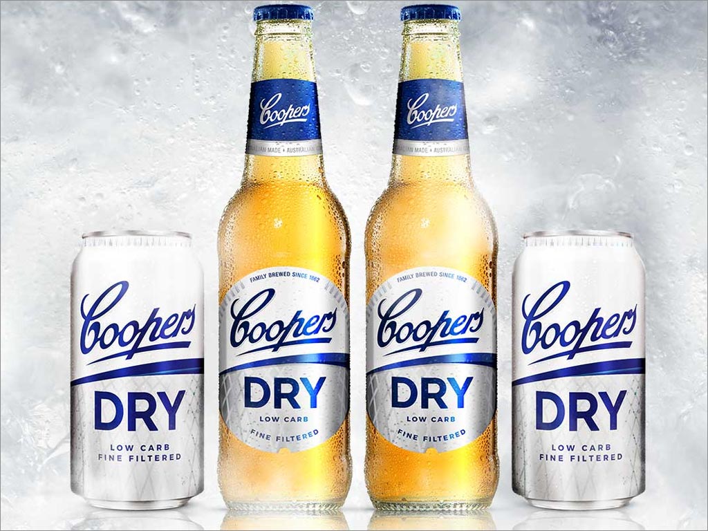 Coopers Dry啤酒易拉罐包装设计案例欣赏