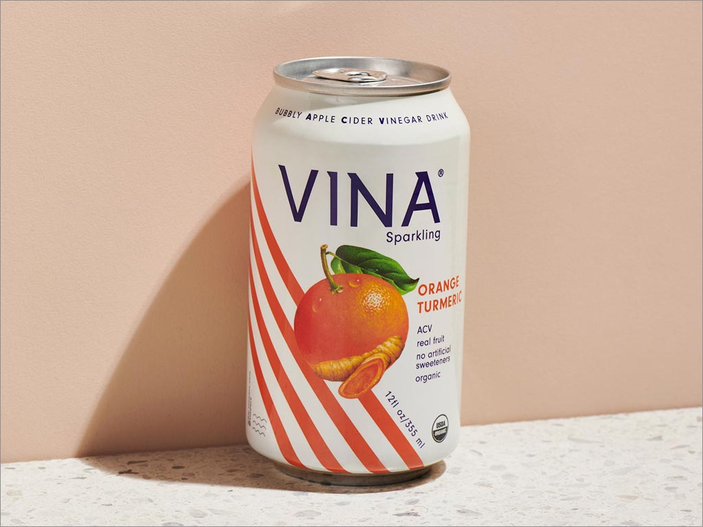 VINA橙子醋饮料包装设计